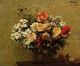 Henri Fantin-latour Canvas Paintings - Summer Flowers
